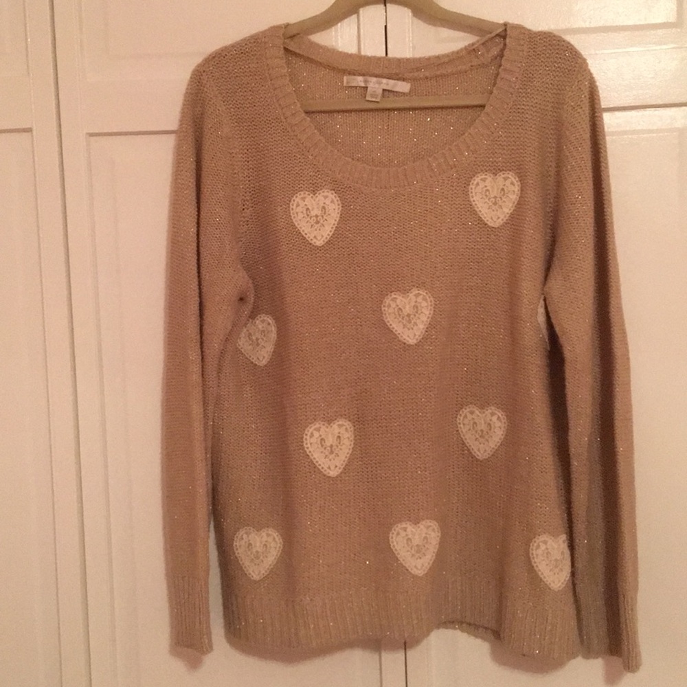 Lauren Conrad heart sweater size XL